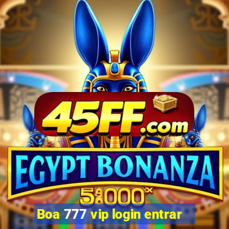Boa 777 vip login entrar